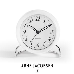 ARNE JACOBSEN アルネ ヤコブセン LK エルケー 43670 Table Clock テーブル クロック ホワイト LEDライト アラーム クオーツ お取り寄せ｜kadecoco