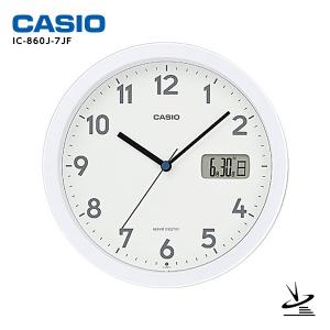 カシオ CASIO IC-860J-7JF 掛 置 兼用 電波掛時計 クロック スタンダード 曜日 日付 お取り寄せ｜kadecoco