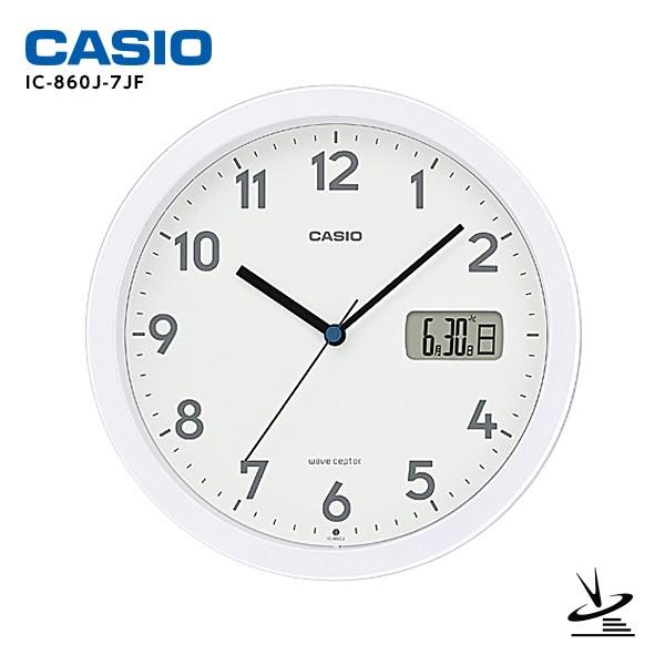 カシオ CASIO IC-860J-7JF 掛 置 兼用 電波掛時計 クロック スタンダード 曜日 ...