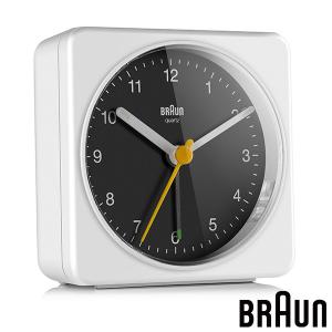 BRAUN ブラウン BC03WB アラーム クロック Alarm Clock ホワイト ブラック アラーム スヌーズ 静音設計 ライト ルミナス針 クオーツ お取り寄せ｜kadecoco