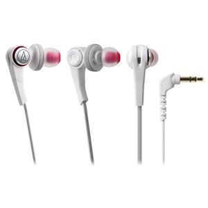 オーディオテクニカ インナーイヤーヘッドホン SOLID BASS WH