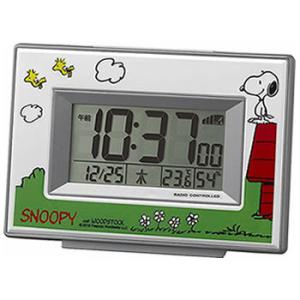 8RZ187-M03 リズム時計工業 電波目覚まし時計 スヌーピーR187 8RZ133MC08