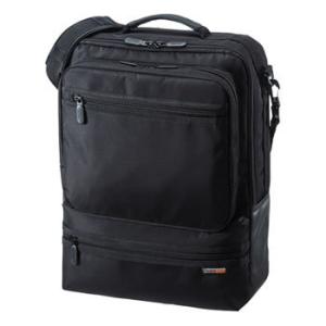 BAG-3WAY23BK サンワサプライ 3WAYビジネスバッグ 15.6型ワイド対応 縦型 黒｜kaden-sakura