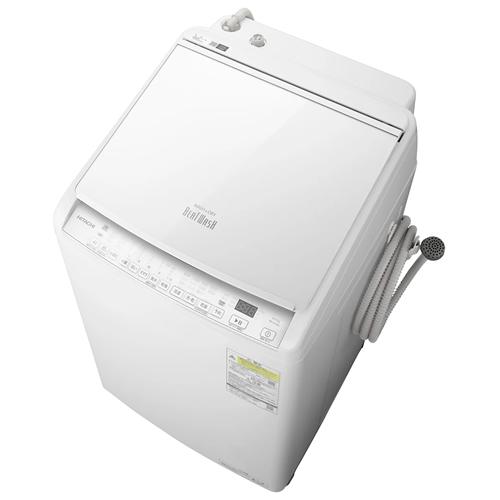 BW-DV80J-W 日立 洗濯8kg 乾燥4.5kg タテ型洗濯乾燥機 ビートウォッシュ ホワイト