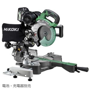 C3607DRAK-NN HiKOKI 36V両傾斜コードレス卓上スライド丸のこ 190mm（本体の...