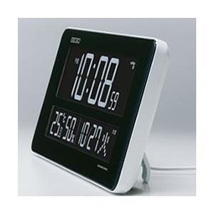 DL208W セイコー 交流式デジタル掛け時計（置き用スタンド付）　