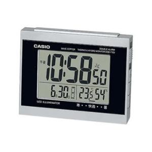 DQD-710J-8JF カシオ 電波目覚まし時計 デジタル置時計 シルバー