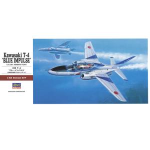 ハセガワ　1/48 Kawasaki T-4 blue impulse 完成品 Kawasaki T-4 Blue Impulse JASDF Aerobatic Team Aircraft 1/48