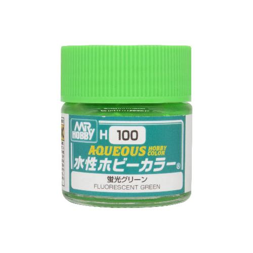 H-4973028734393 GSIクレオス 水性ホビーカラー 蛍光グリーン 10ml 蛍光色