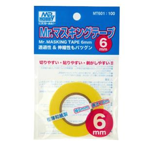 H-4973028929393 GSIクレオス GSI Creos Mr.マスキングテープ 幅6mm 長さ18m MT601｜家電のSAKURA