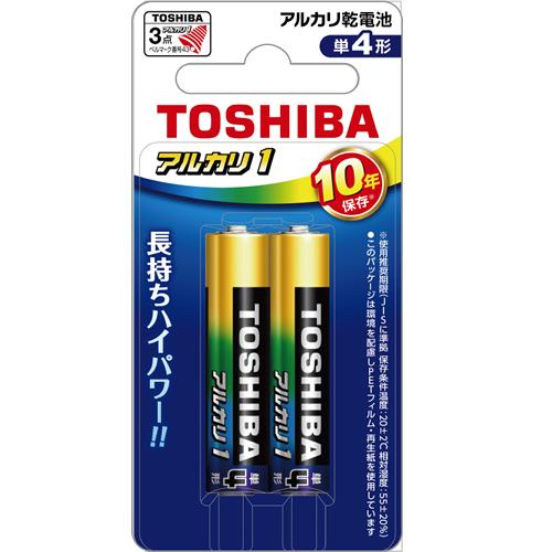 LR03AN-2BP 東芝 アルカリ1 アルカリ乾電池 単4形 1パック2本入り ブリスターパック ...