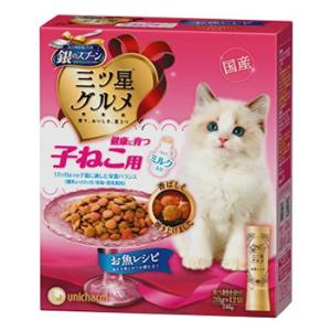 P-4520699612064 ユニ・チャーム 銀のスプーン 三ツ星グルメ 子ねこ用 お魚レシピ ２...