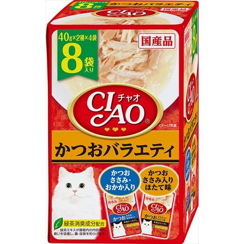P-4901133319389 いなばペットフード  CIAO パウチ かつおバラエティ 40g×8...