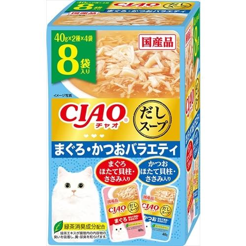 P-4901133596773 いなばペットフード  ＣＩＡＯだしスープまぐろかつおバラエティ４０
