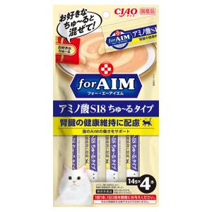 P-4901133694493 いなばペットフード CIAO for AIM ちゅ〜る アミノ酸S18ちゅ〜るタイプ 14g×4本｜kaden-sakura