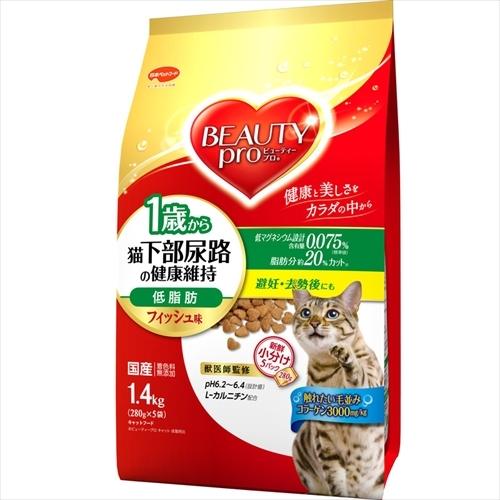 P-4902112043240 日本ペットフード  ビューティープロ猫下部尿路低脂肪　１．４Ｋｇ