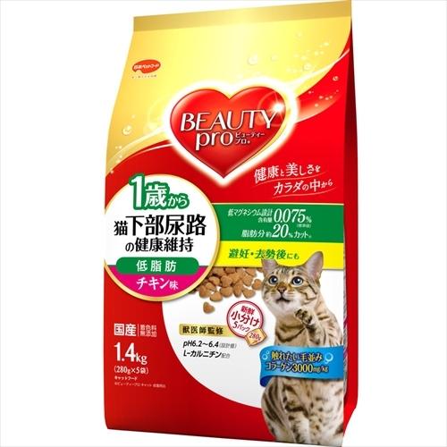 P-4902112043943 日本ペットフード  ビューティーＰＣ猫下部低脂肪チキン１．４ｋｇ