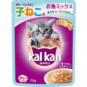 カルカン やわらかパテ 子ねこ用 無添加 1箱16袋入×12箱 おまけ付き Amazon.co.jp: カルカン パウチ 12ヵ月までの子ねこ用 お魚