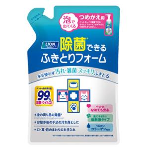 P-4903351000216 ライオンペット ペットキレイ ＰＫ除菌できるふきとりフォーム詰替用２...