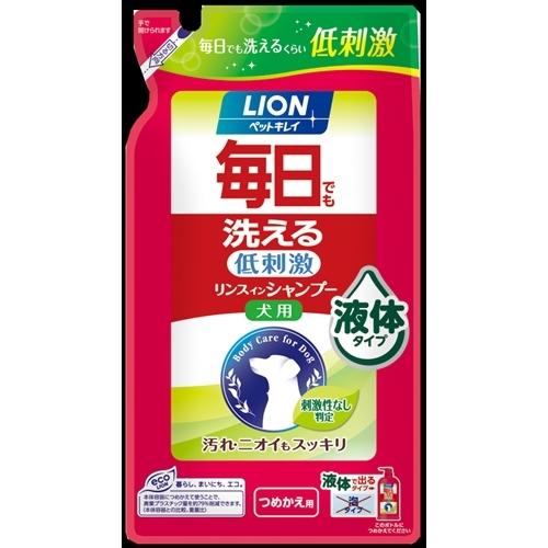 P-4903351001817 ライオンペット  ＰＫ毎日洗えるリンスインＳＰ犬用替４００ｍｌ