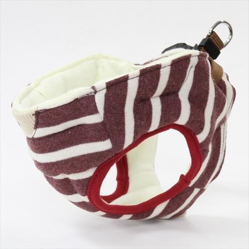 P-4903588250248 ペティオ  ７歳からのやさしいハーネス　ボーダー　ＳＳ赤