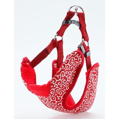P-4903588574627 ペティオ  Ｐｅｔｉｏ　犬雅　唐草ベストハーネス　Ｓ赤