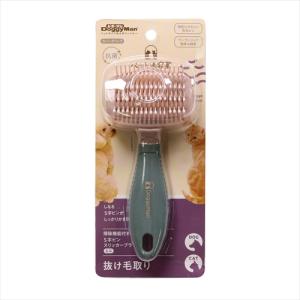 ドギーマン ペット美容室 掃除機能付きS字ピンスリッカーブラシ M×12個