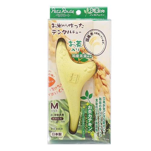 P-4984937663544 ペッツルート お米から作ったデンタルチュー お茶入り M 日本製 ノ...