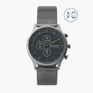 SKT3002 SKAGEN JORN 42mm グレースチールメッシュ ハイブリッドスマートウォッチHR｜kaden-sakura