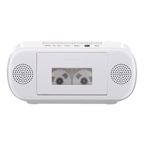 TY-CDM2-W 東芝 CDラジオカセットレコーダー ホワイト ミニサイズCDラジカセ