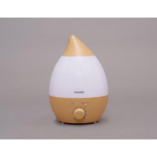 UHM-280SM-T アイリスオーヤマ 超音波式加湿器 しずく型 ナチュラルブラウン 木目調 タン...