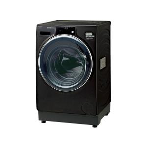 AQUA AQW-DX12N(K) ドラム式洗濯乾燥機 まっ直ぐドラム 12kg/6kg シルキーブラック｜kadenavi