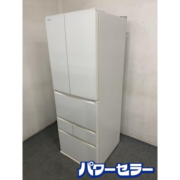 東芝/TOSHIBA GR-K510FD 冷蔵庫 509L/フレンチドア 6ドア クリアシェルホワイ...