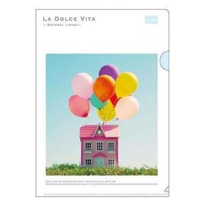 A4クリアファイル 11756 バルーンハウスLA DOLCE VITA クリアフォルダー クリアホルダー風船 ふうせん 家