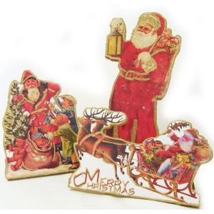 クリスマス オブジェサンタと子供たち飾り・リー...の詳細画像2