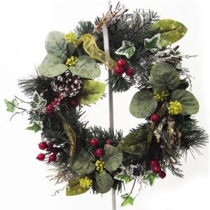 クリスマスリース　Mスノーベリー[その他]クリスマス・造花