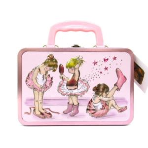 チャーチル トランク缶入り ボーン トゥ ダンス缶 Churchill's 輸入菓子 バレエ缶