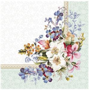 ペーパーナプキン10枚　オリエンタル ガーデン　フレーム[Nuova　Easy