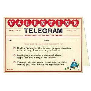 Cavallini Co バレンタインカード バレンタインテレグラム カヴァリーニ コー 中無地のカード Kaderia 通販 Yahoo ショッピング