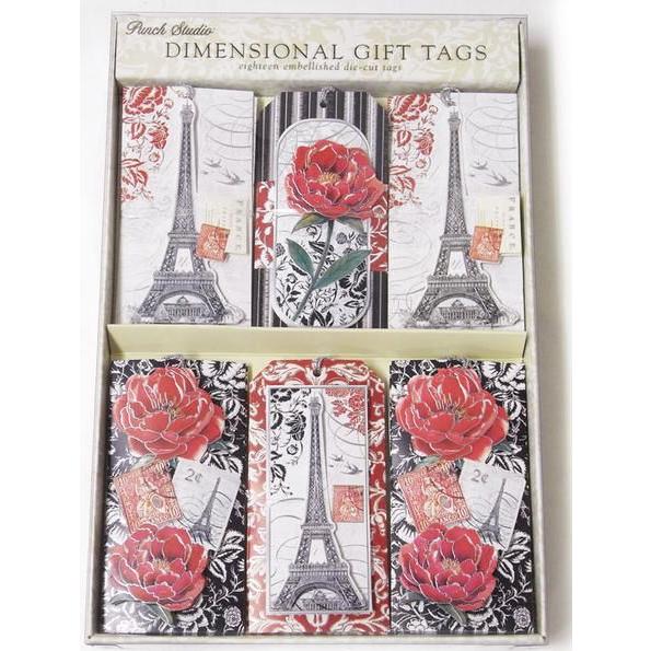 [Punch Studio]ギフトタグセット　ベルフランス パンチスタジオメッセージタグ・ラッピング...