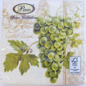 ペーパーナプキン[OK]グレープ　[Paw]2枚入りDecorデコールぶどう・ペーパーナフキン・紙ナプキン・デコパージュ