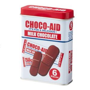 チョコエイドティンCHOCO-AID [チョコレート]缶入り菓子バレンタインチョコ・ホワイトデーチョコ・ギフトチョコ・バンドエイド型チョコ