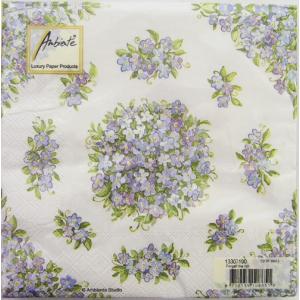 ペーパーナプキン[OK]　 Ｆｏｒｇｅｔ　ｍｅ　ｎｏｔ[Ambiente]スプリング・春・花・フラワー・ペーパーナプキン