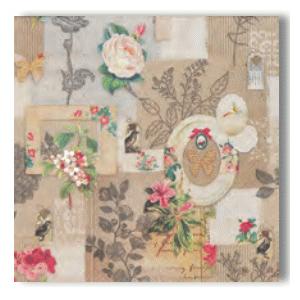 ペーパーナプキン フレーム フラワー ランチサイズ5枚入り Ambiente 花柄 ローズ柄 Amb9910 5 Kaderia Yahoo店 通販 Yahoo ショッピング