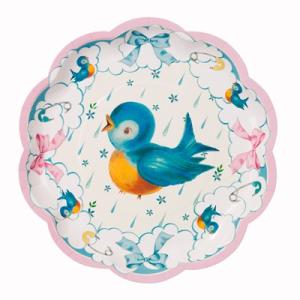 紙皿　ペーパープレート　ベイビーシャワー 　鳥[Talking Tables]パーティー、お花見、ピクニック｜kaderia