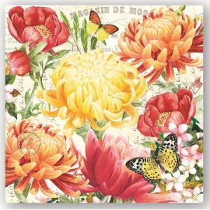 Michel Design Works  ペーパーナプキン[OK]●カクテルサイズ●モーニングブロッサムズ　