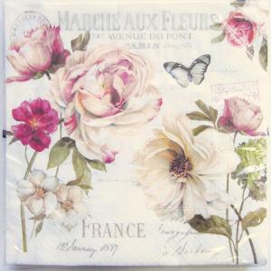 ペーパーナプキン[OK]　10枚入りmarche　aux　fleurs[N
