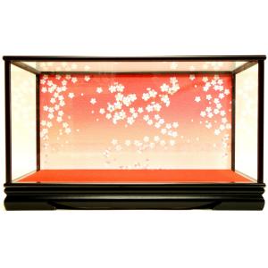 ガラスケース 人形 収納 ディスプレイ 8−2 親王用 桜