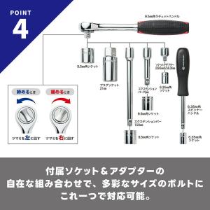 ソケットレンチセット 工具セット ソケット15...の詳細画像5