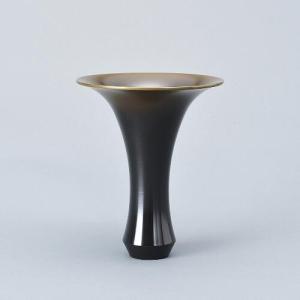 専好立華瓶(小角・耳付) 花器 花瓶 銅器 フラワーベース : フラワー